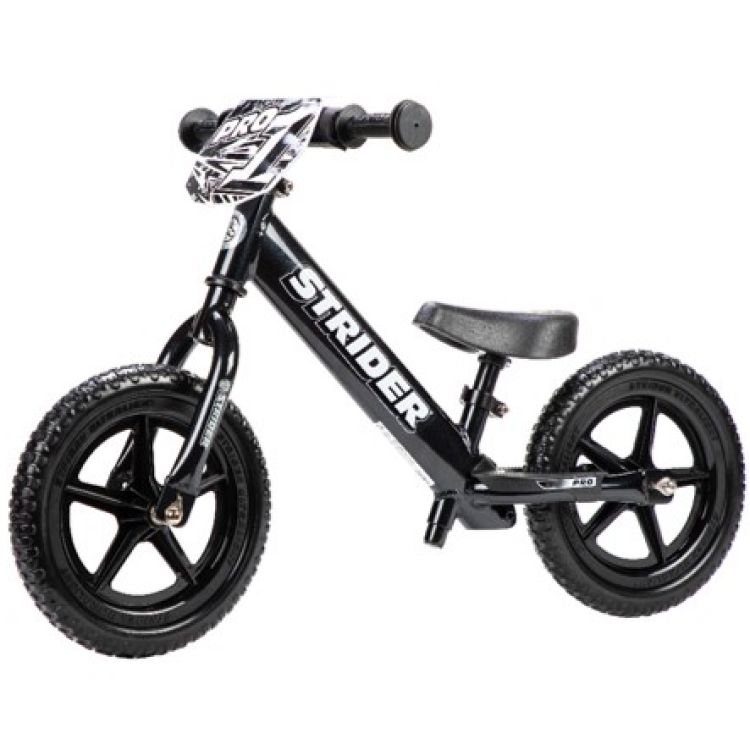 Strider 12 Pro Black Pearl – Bicicleta Balance Sin Pedal