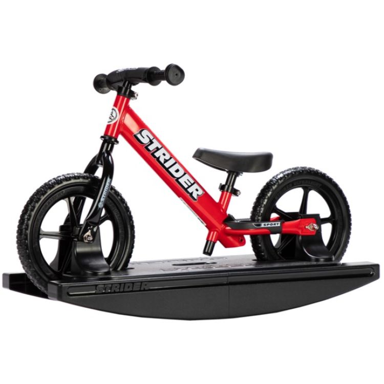 Strider Sport 12 Promo Pack Bicicleta Balance + Rockin Base Roja